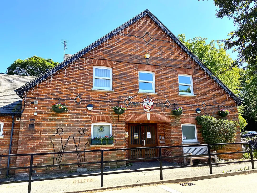 Town Hall built mid 1990s as a new wing of Park Hall, Leyton Road, Harpenden.