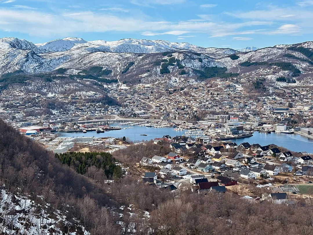 Harstad seen from Gangsåstoppen