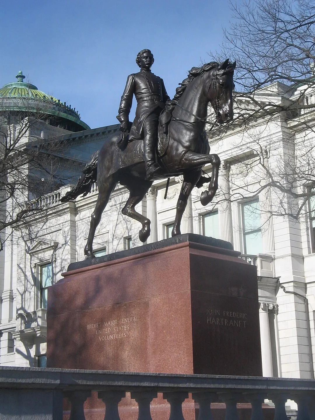 Equestrian Statue of Gen. John F. Hartranft (1897-1899) by Frederick Ruckstull, Pennsylvania State Capitol grounds, Harrisburg, Pennsylvania, USA