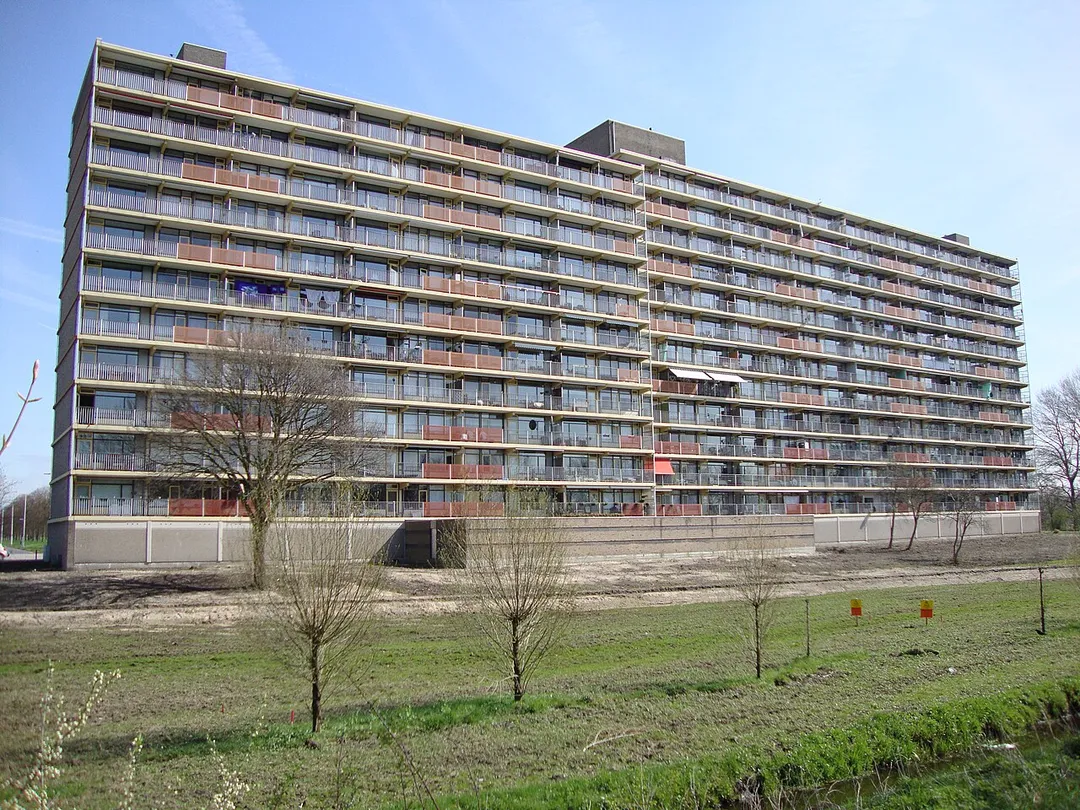Nijmegen, apartment buildings in Hatert (Malderburg, Middachtenstraat).
