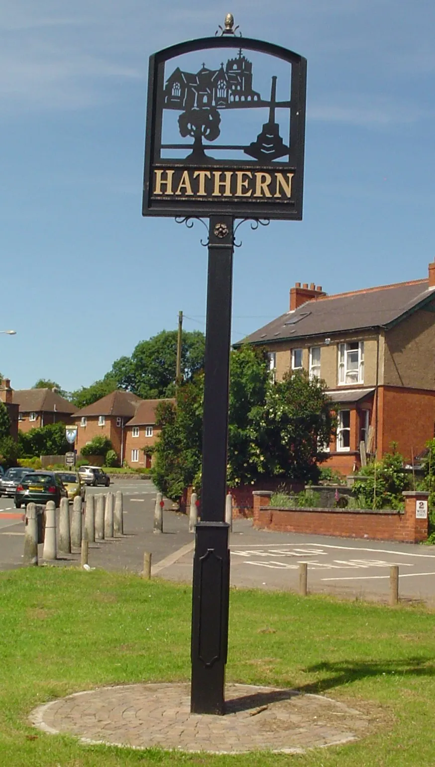Signpost in Hathern