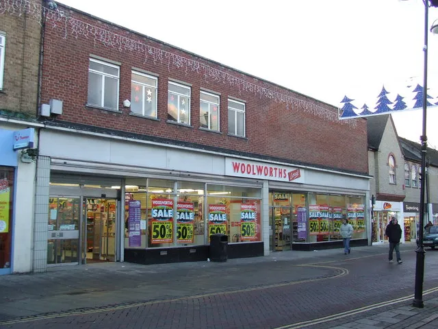 Woolworths Haverhill Woolworths Haverhill Suffolk the day the administrators announced they were to start their closing down sale.
