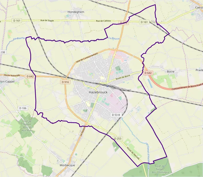 carte réalisée sur umap