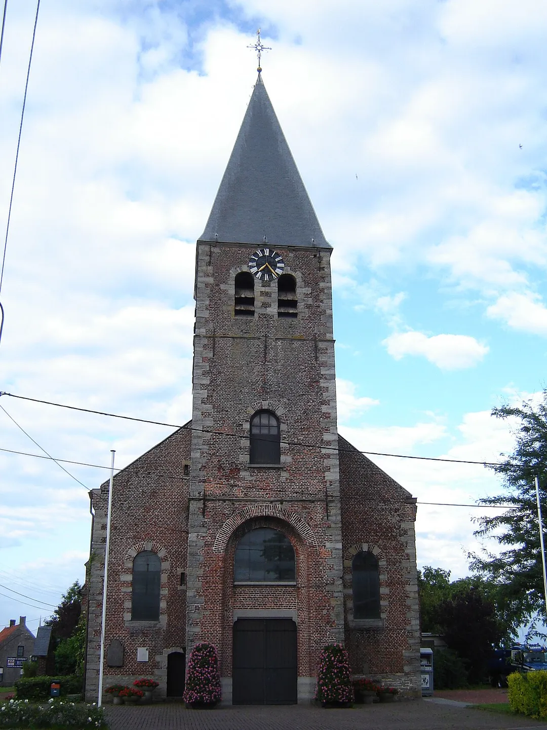 Church of the Assumption of Mary, in Heestert, Zwevegem, West Flanders, Belgium.