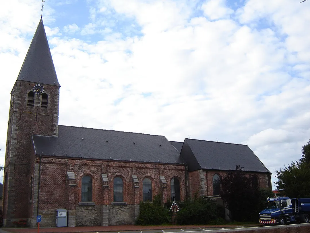Church of the Assumption of Mary, in Heestert, Zwevegem, West Flanders, Belgium.