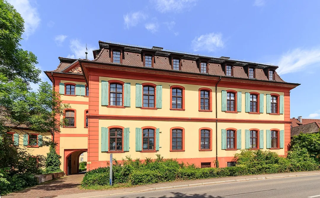 Castle of the Sovereign Military Order of Malta in Heitersheim, Baden-Württemberg, Germany.