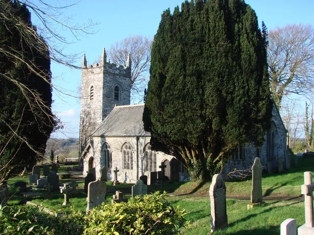 Helland Church, near to Helland, Cornwall, Great Britain.