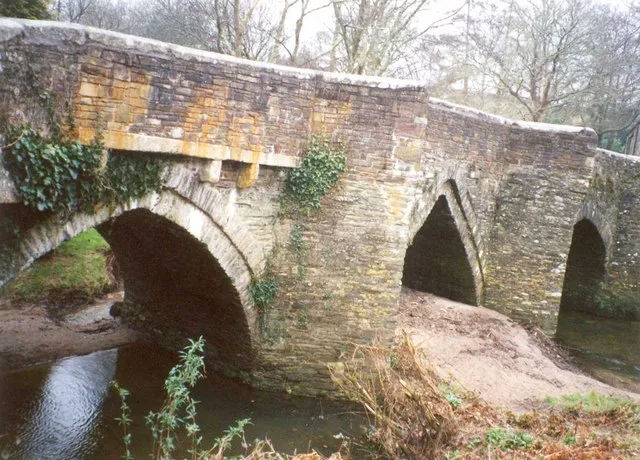 Helland Bridge over the River Camel at Hellandbridge, Cornwall