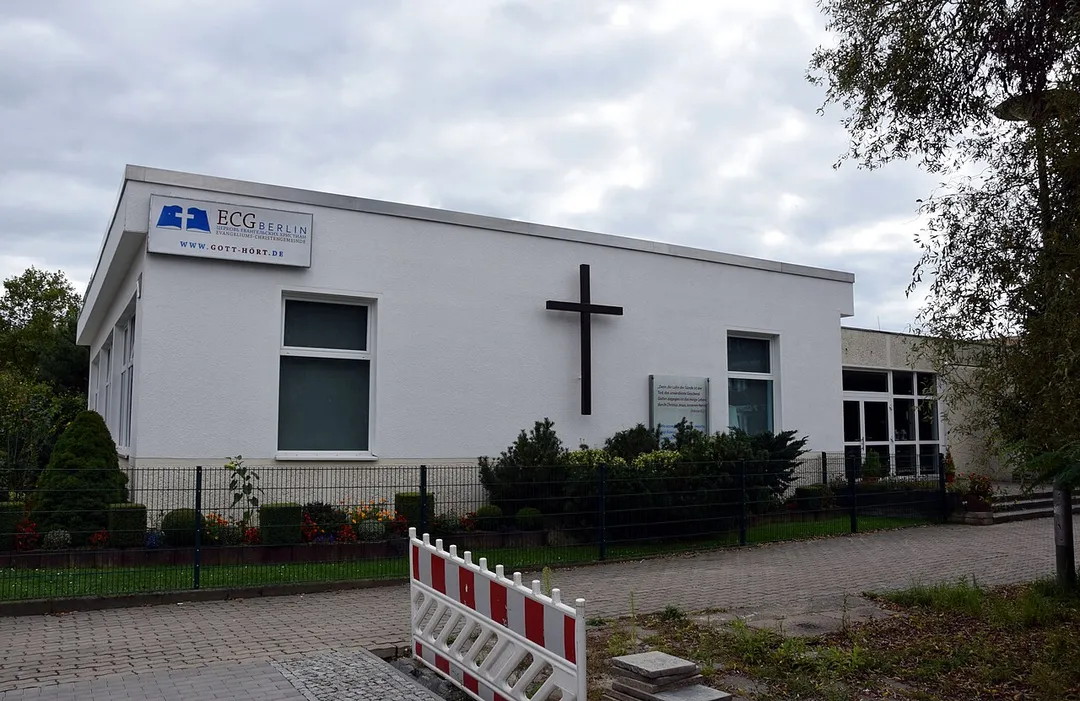 Evangelical Christian Church at Havelländer Ring in Berlin-Hellersdorf, Germany.