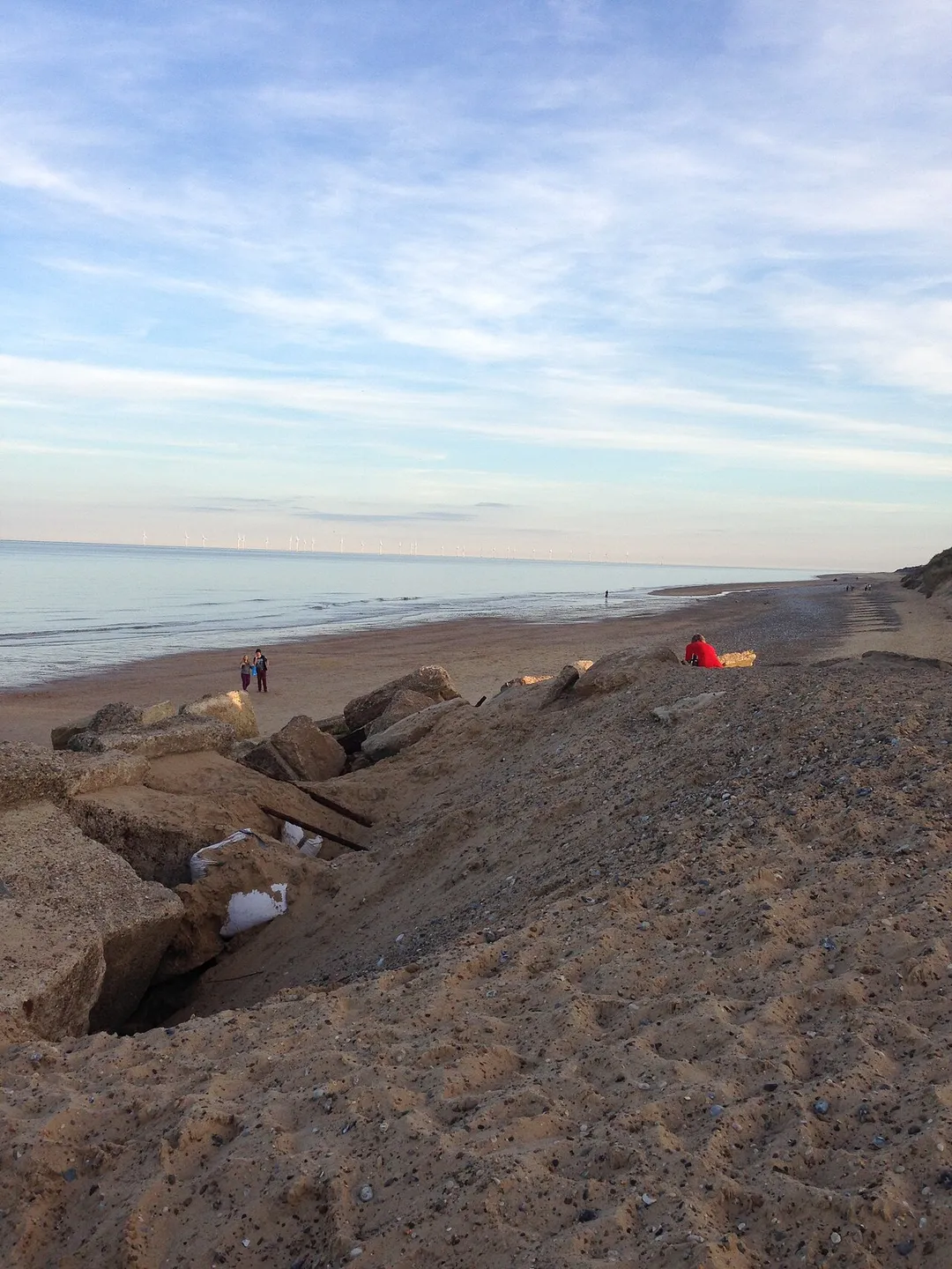 Hemsby Beach from beside the old lifeboat station