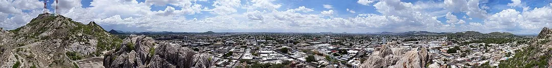Panoramic view of Hermosillo from "El Cerro de la Campana".