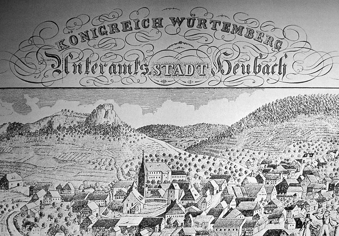 Heubach um 1830 - Public Domain
