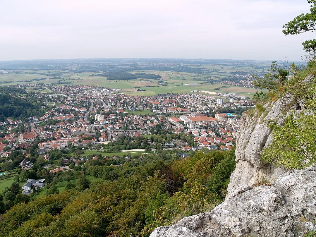 Heubach, Germany, as seen from the Rosenstein
