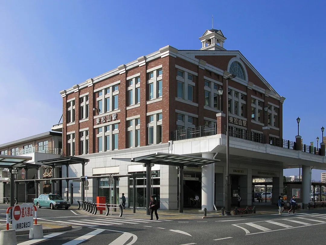 East entrance of Higashi-Matsuyama Station on the Tobu Tojo Line in Saitama Prefecture, Japan
