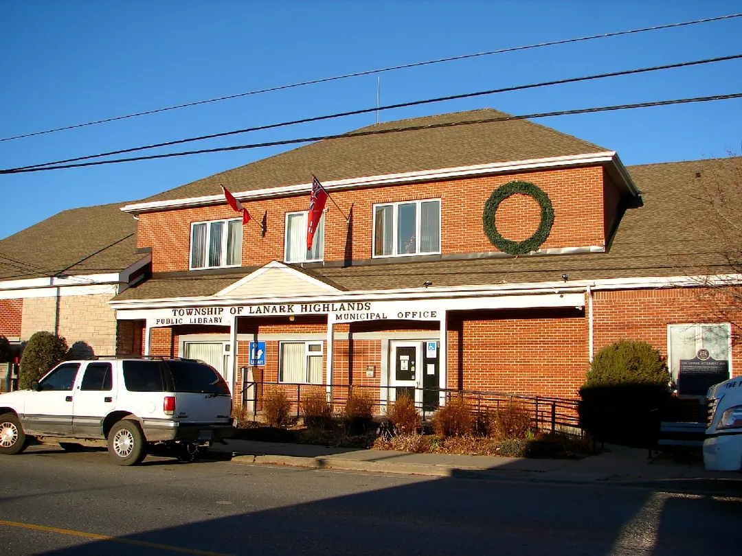 Town hall of Lanark Highlands Township in Lanark, Ontario, Canada
