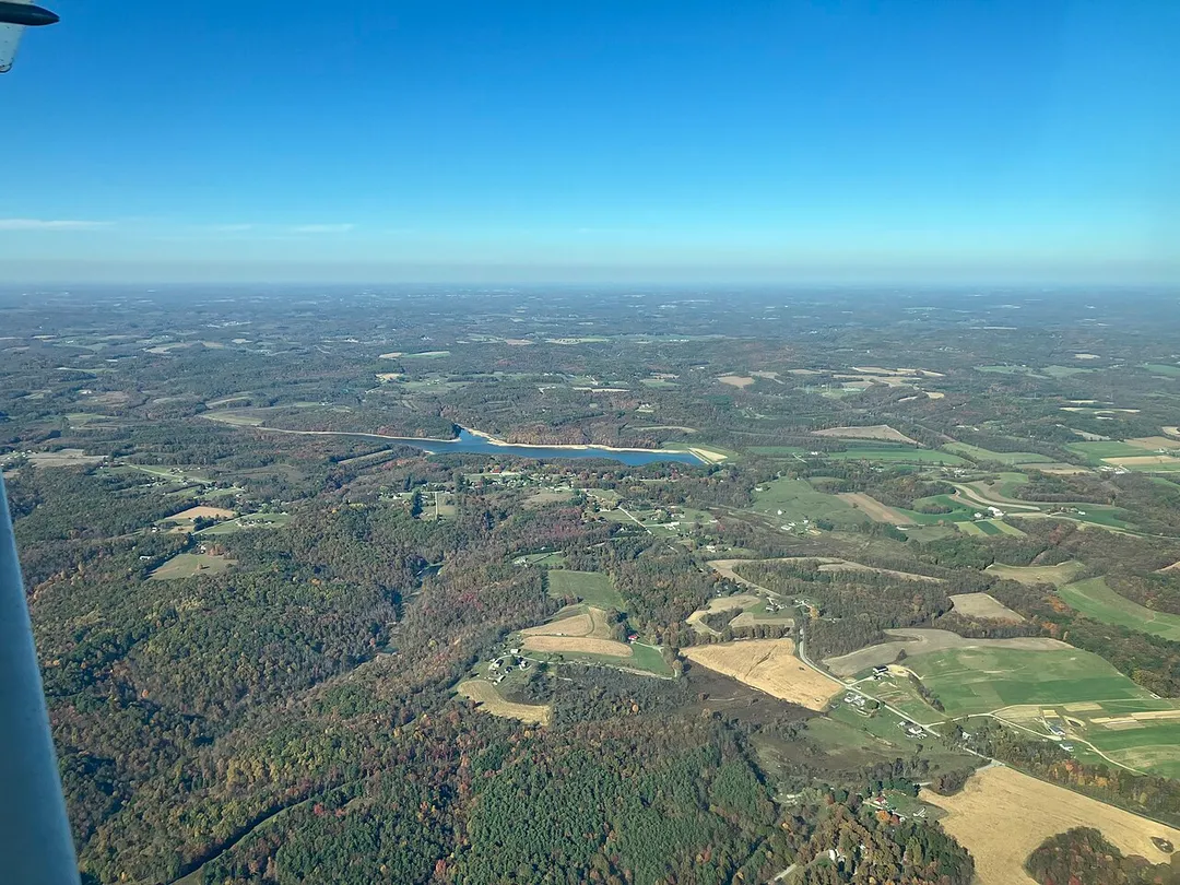Highlandtown Resevoir from 3500ft MSL.