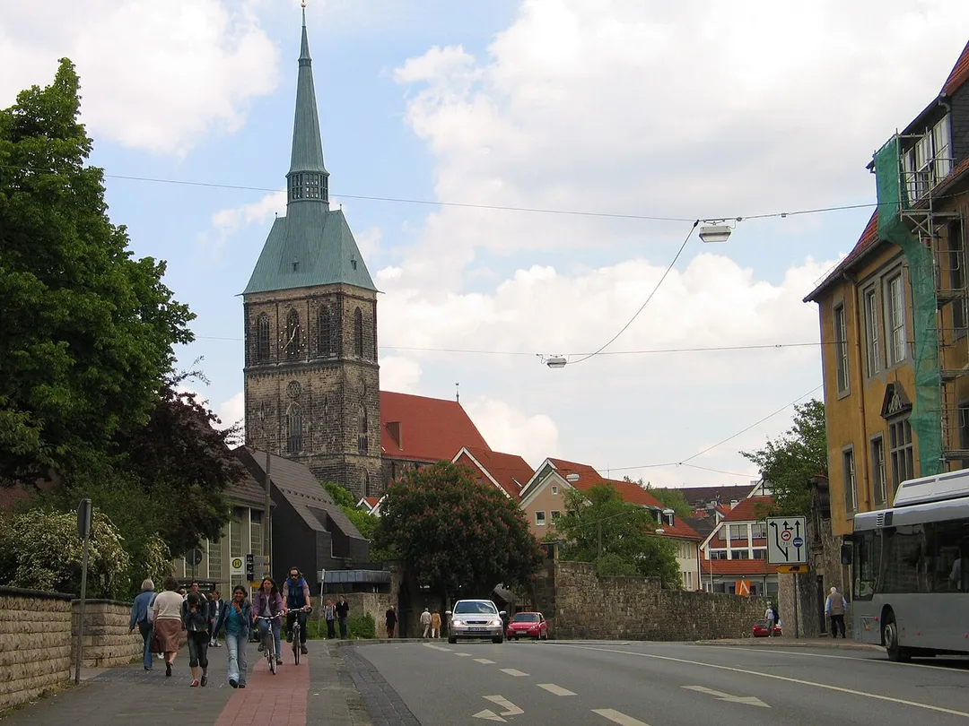 Hildesheim: St. Andreas vom Pfaffenstieg aus