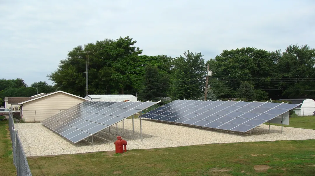 Hillcrest, IL Ogle County. Solar Array provides 50% (+/-) of the utility bill paid by the Village.  The electric bill is created from our Well Pump.  Please visit www.hillcrestil.us for more information.