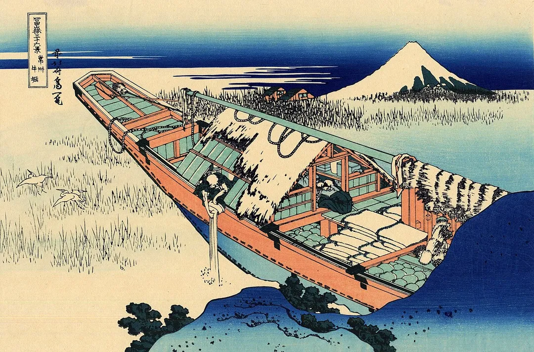 Part of the series Thirty-six Views of Mount Fuji, no. 19 .