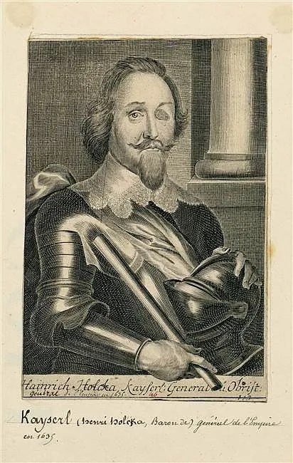 Heinrich von Holk (1599-1633). Kupferstich