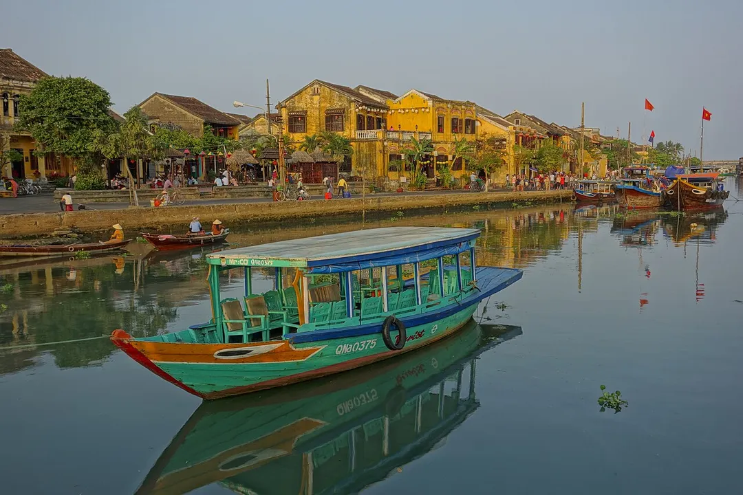 Boat by the water - Hoi An