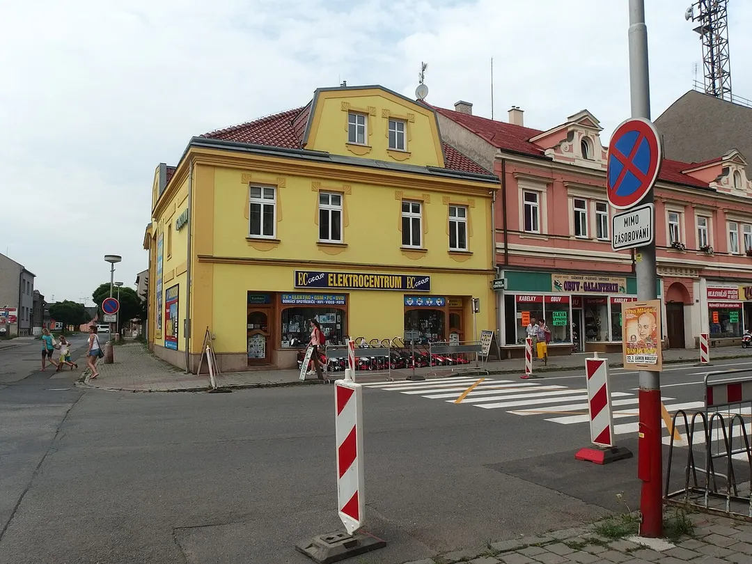 Holešov, Kroměříž District, Czech Republic. Palackého street.