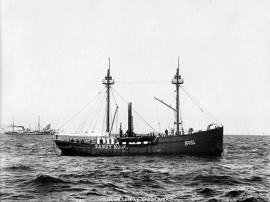 Light Ship #51 at Sandy Hook, c.1894-99.