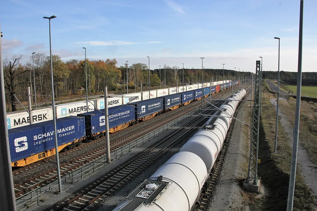 Güterbahnhof Horka, fotografiert im November 2022