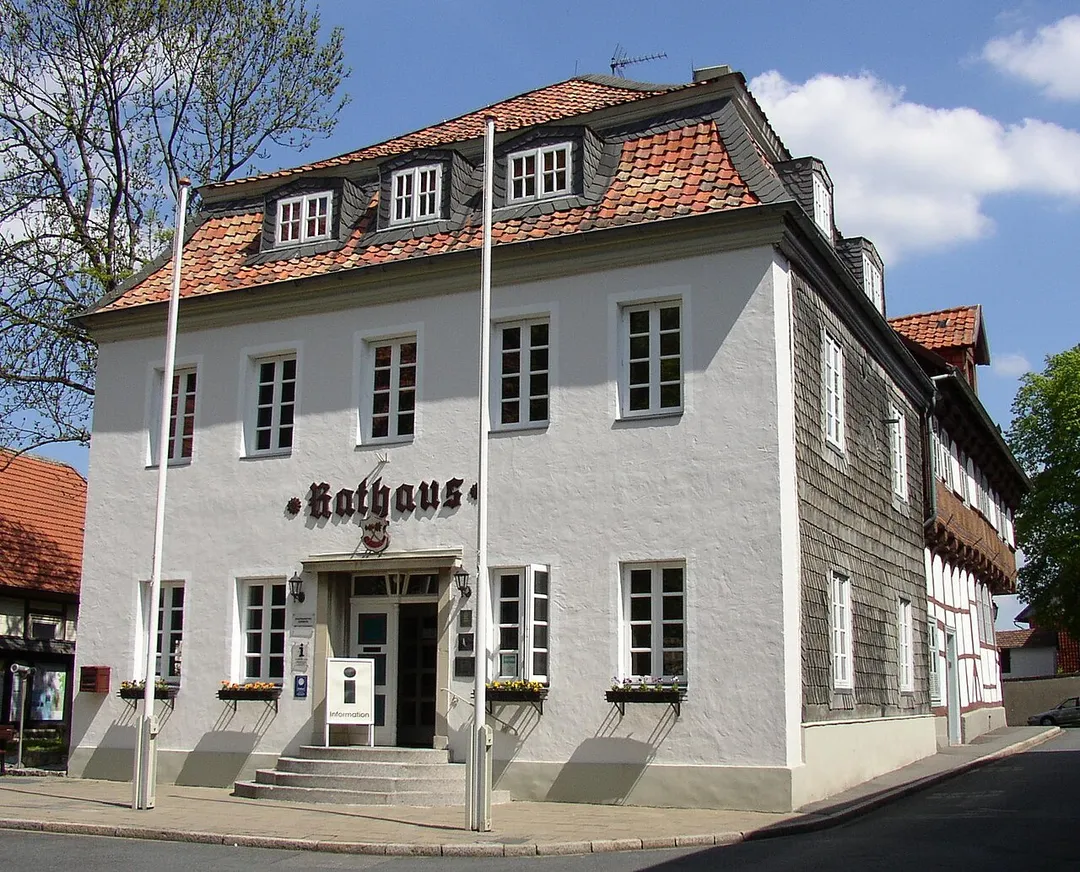 Town hall in Hornburg in Lower Saxony, Germany