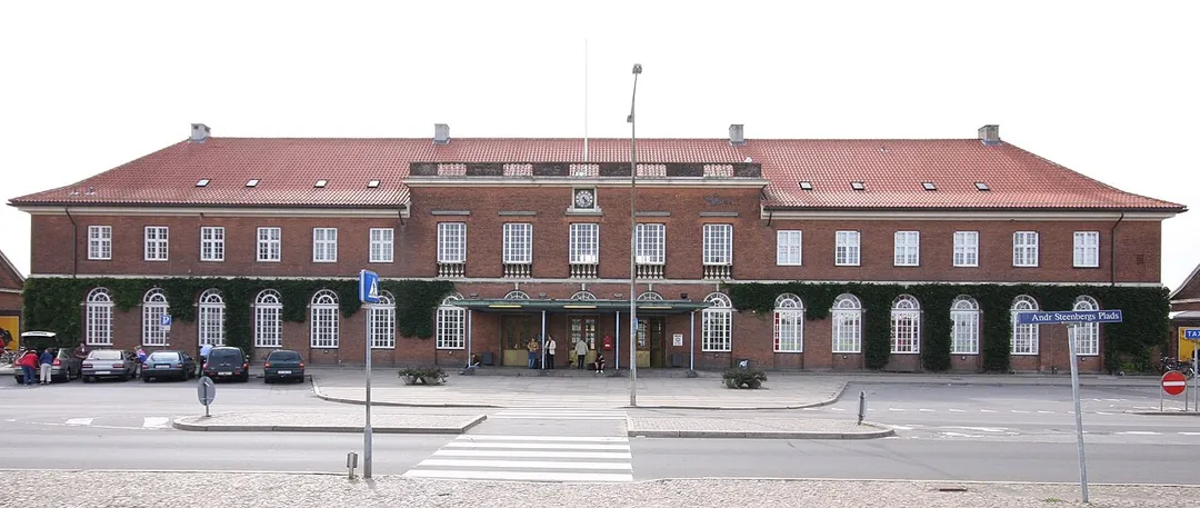 The train station in Horsens, Denmark.