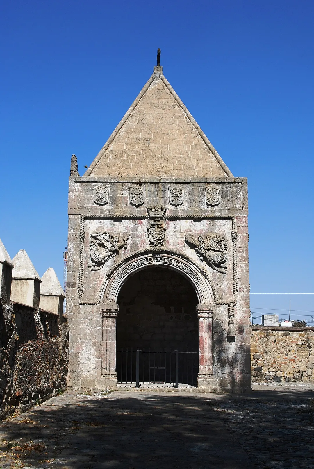 Atrium chapel in the northwest corner dedicated to Santiago at the monastery of San Miguel Arcangel in Huejotzingo, Puebla, Mexico