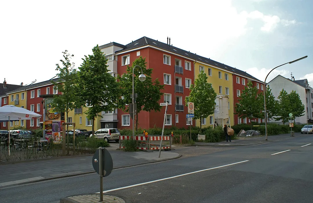 GAG-Wohnsiedlung Humboldt/Gremberg, Wattstraße/Ecke Rolshover Straße