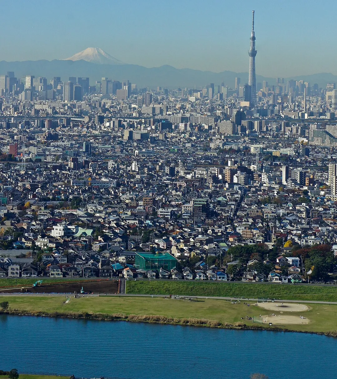 View from Ichikawa I-link Obervation Deck