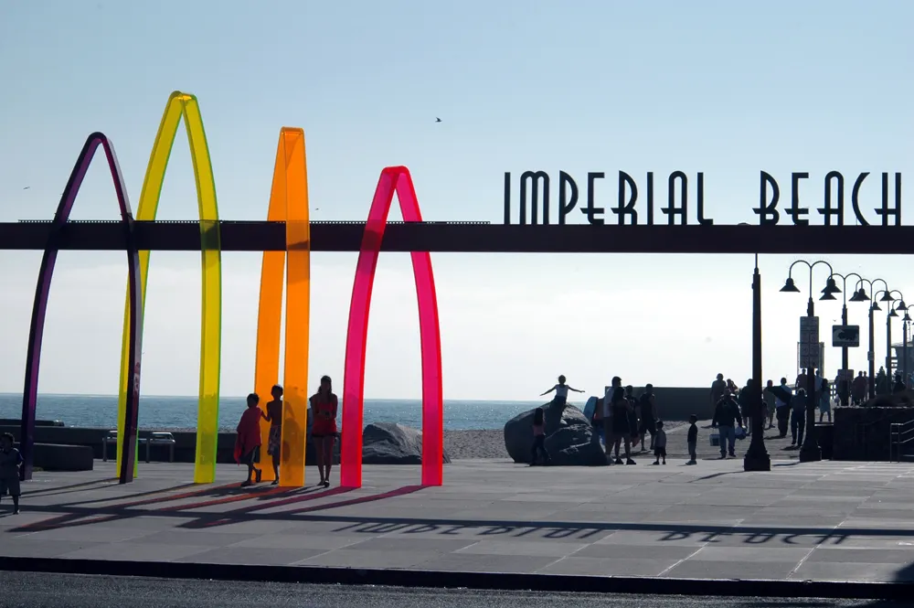 Imperial Beach, California  The symbol of this surfers' community south of San Diego.