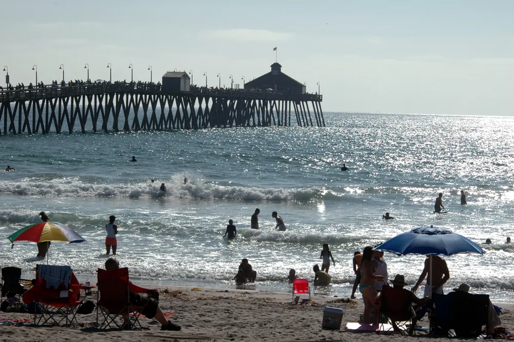 The pier in Imperial Beach, Southern California. South of San Diego, very close to the Mexican border.