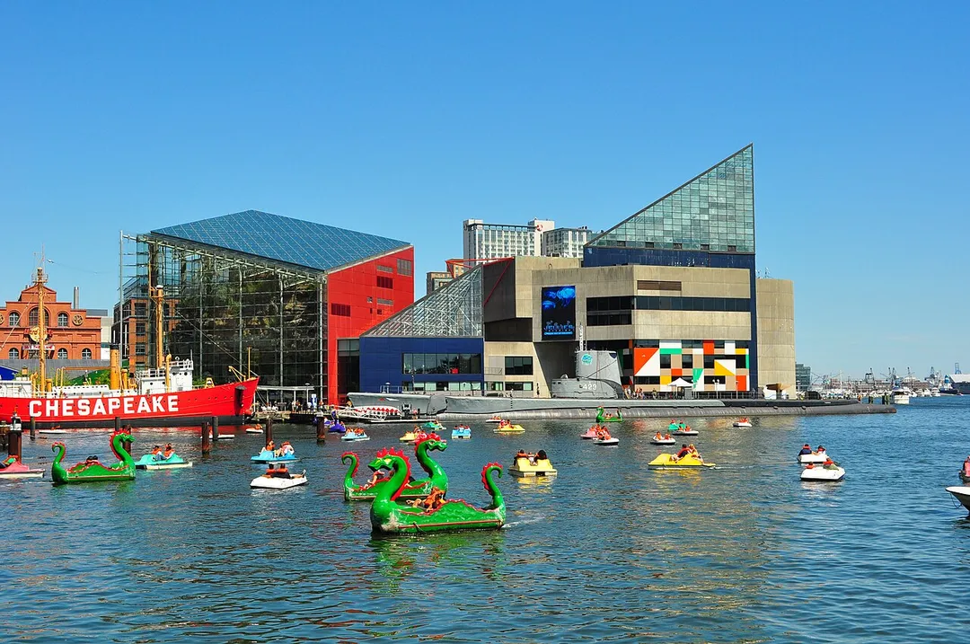 A photo of the Baltimore National Aquarium taken July 3, 2010