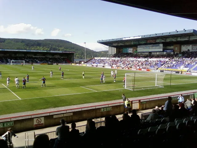 Caledonian Stadium Action from ICT v St.Mirren