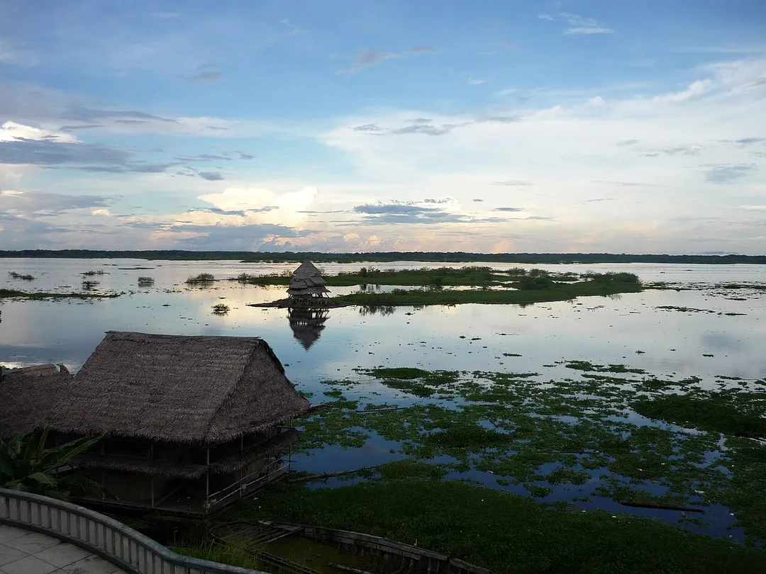 Un tipico atardecer de Iquitos