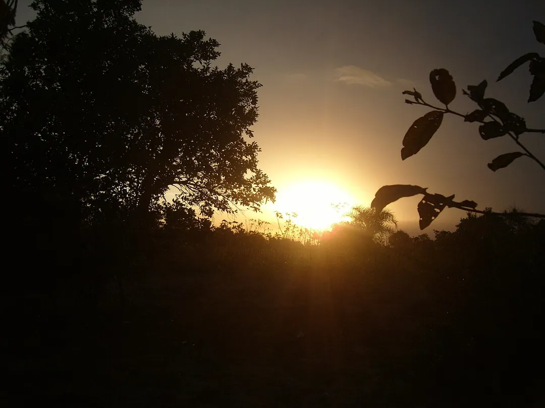 Por do Sol na casa da minha mãe em Irará Bahia