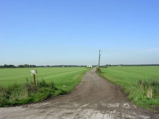 Irlam Moss Looking SW across a field of turf on Irlam Moss. SJ70699497.