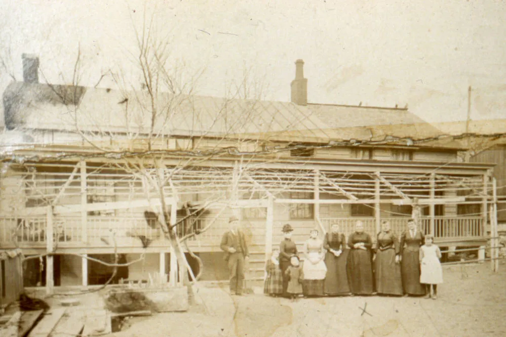 Employees of the Irvington Hotel in 1890.