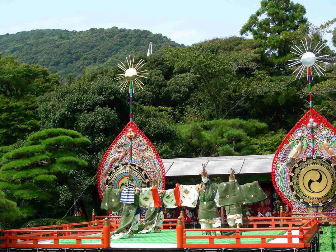Jingu-Bugaku at Kotaijingu(Naiku), Ise city, Mie Prf., Japan.
