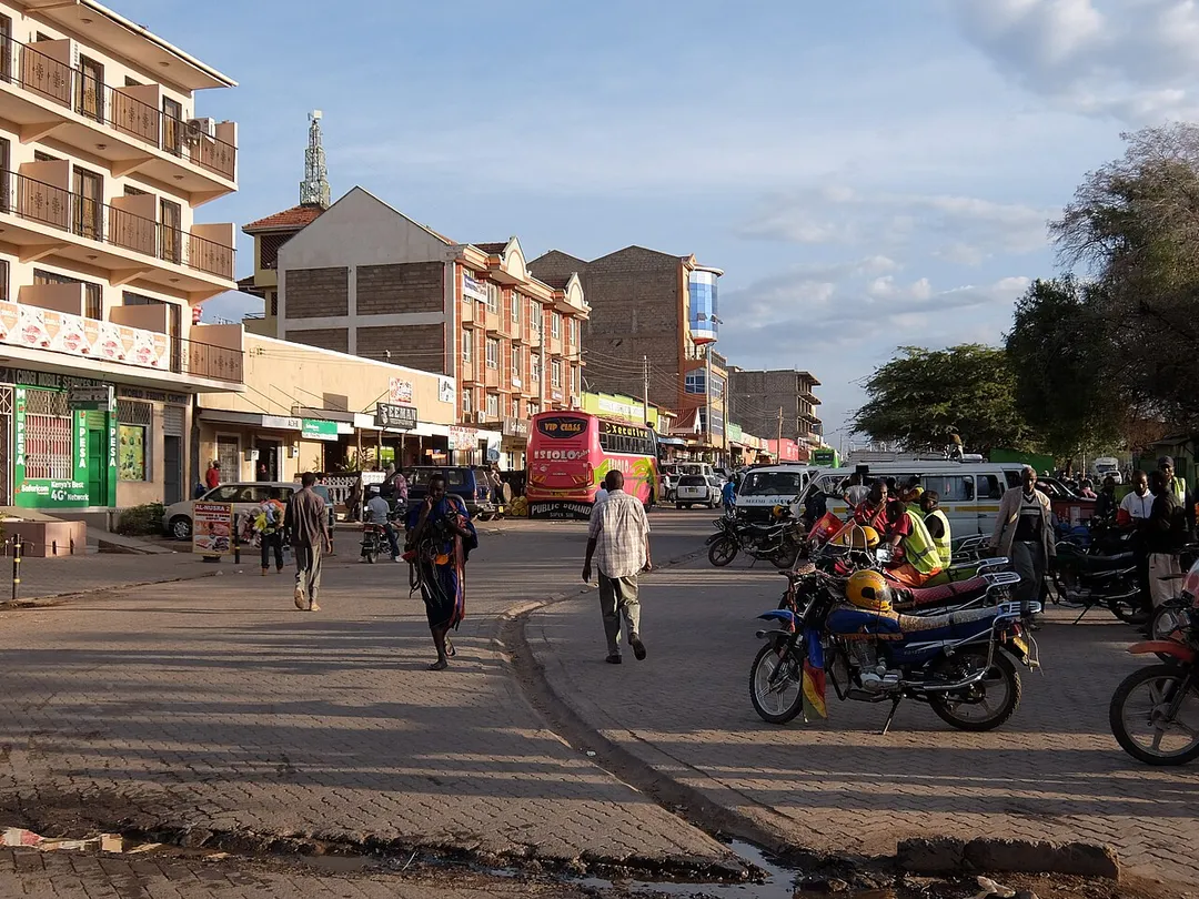 Main street in Isiolo.