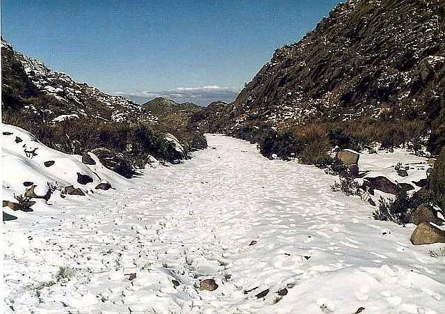 Snow in the Itatiaia National Park in 1985.