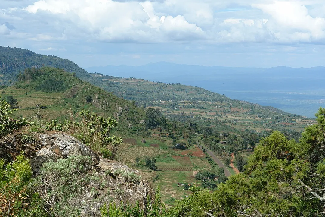 view looking into the Rift Valley