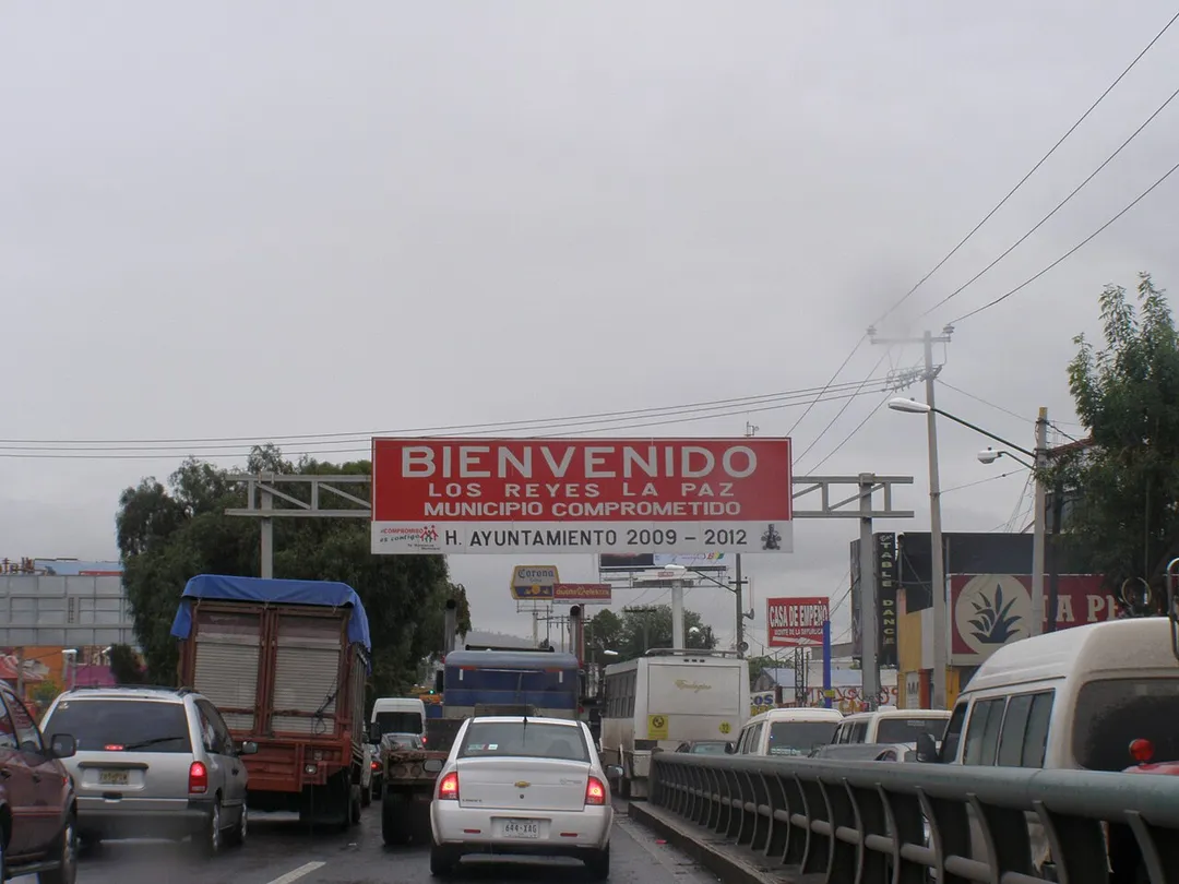 Entrance to Ixtapaluca, municipality of the State of Mexico.