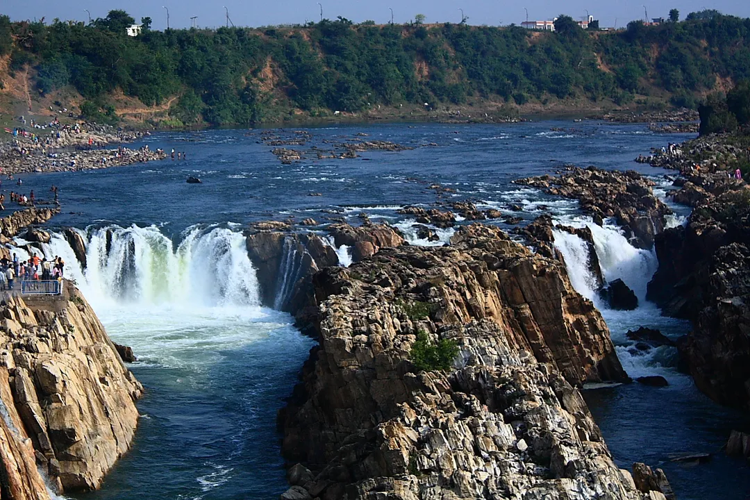 Dhuandhar Waterfalls on the river Narmada near Jabalpur, India.