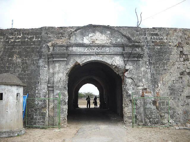 Entrance of Jaffna fort, jaffna, Sri Lanka.