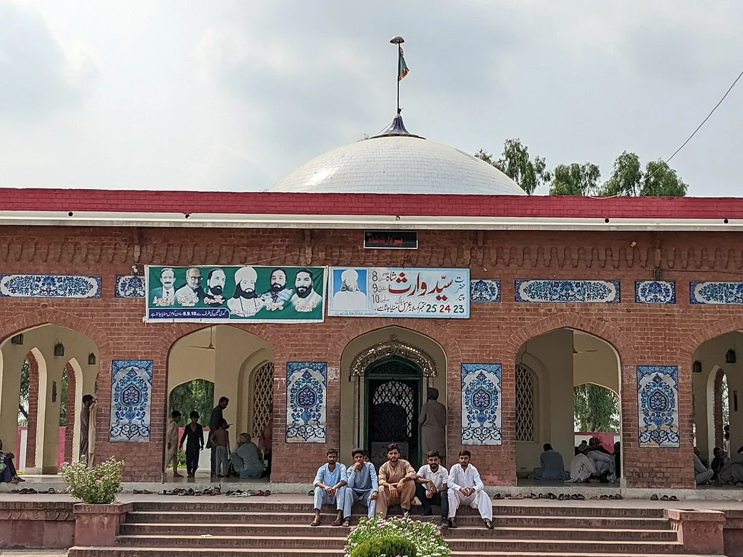 This is a photo of a monument in Pakistan identified as the