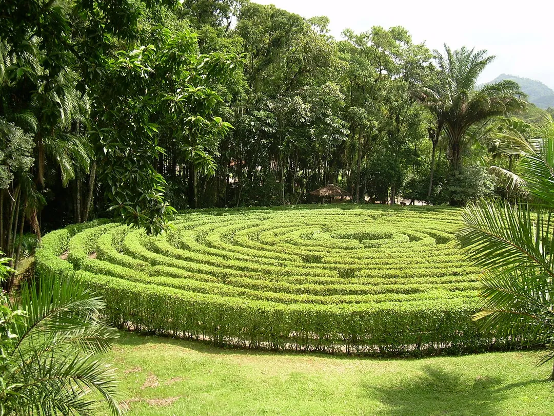 Labirint in Malwee's Park, Jaraguá do Sul, Brasil.
